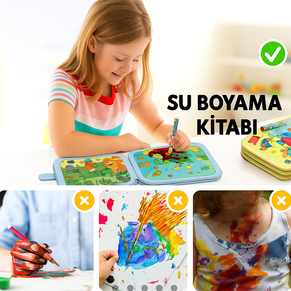 Animal World Sihirli Su Boyama Kitapları
